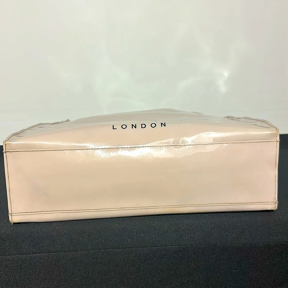 Ted Baker Tote Bag Cream PVC Large Double Shoulder Handles